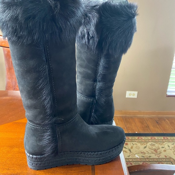 Prada Shearling boots Black New EU 41 - Picture 4 of 8